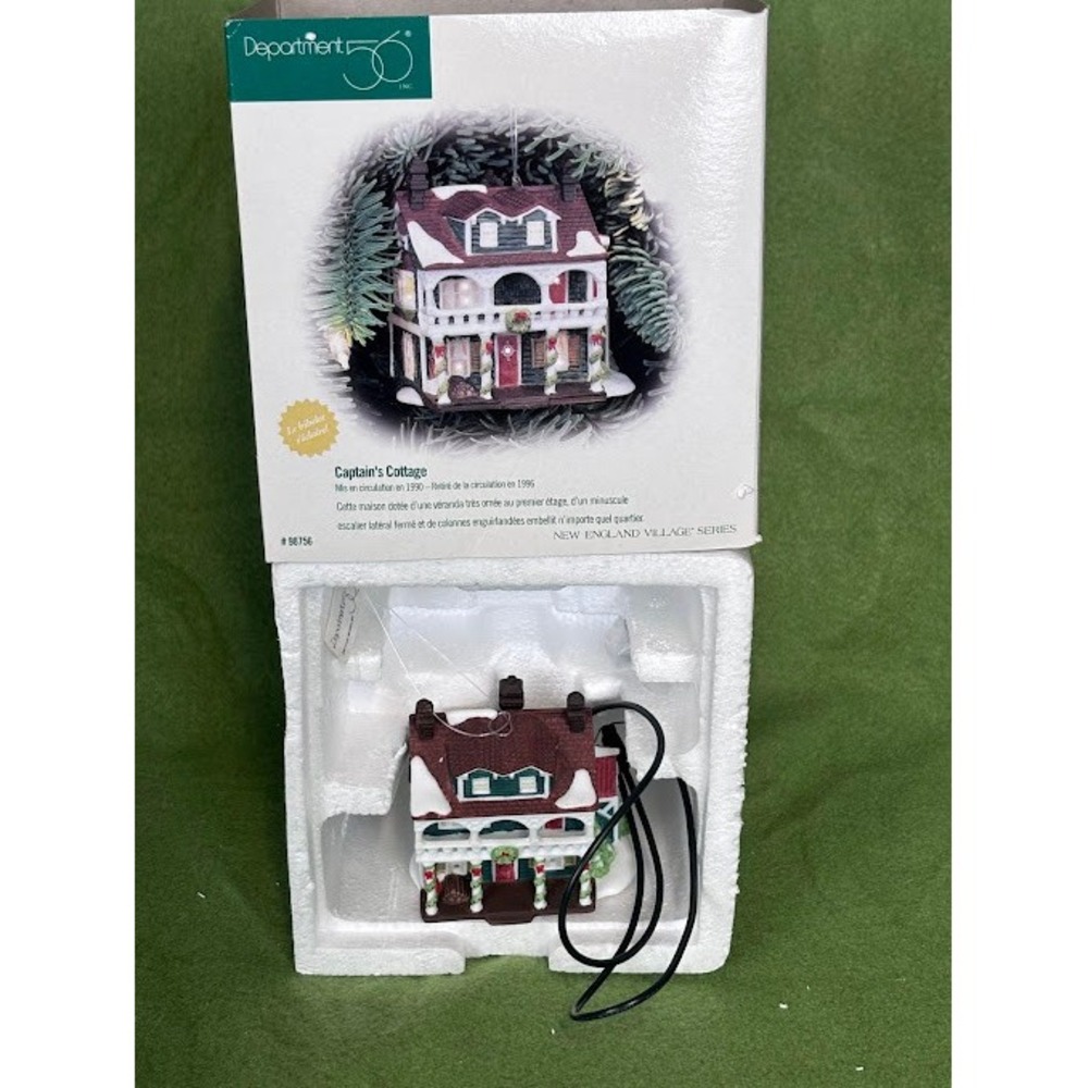 Department 56 Captain's Cottage Ornament New England Village Series‎ #98756